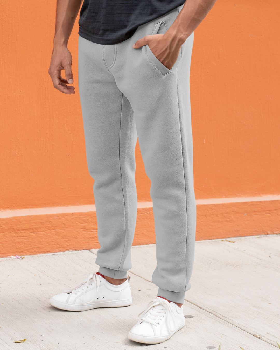 TFM Basic Grey Melange Jogger 1 TFM Basic Grey Melange Jogger