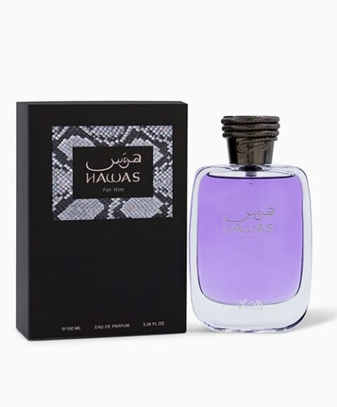 Rasasi Hawas For Him Eau De Parfum – Long Lasting Fresh & Woody Fragrance for Men (100 ml)