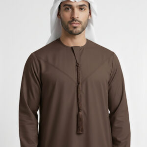 Classic Omani Coffee Brown Premium Thobe