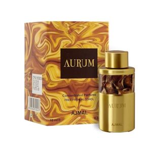 Ajmal Aurum Concentrated Perfume Oil Attar | Alcohol Free Luxury Fragrance for Men & Women | Premium Attar 10ml