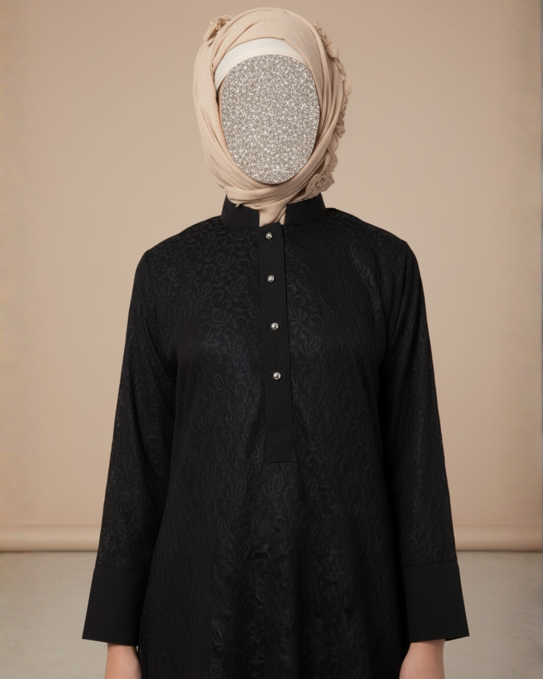 Arch Casual Black Abaya – Premium Koshibo Fabric 6 Arch Casual Black Abaya – Premium Koshibo Fabric - Image 6