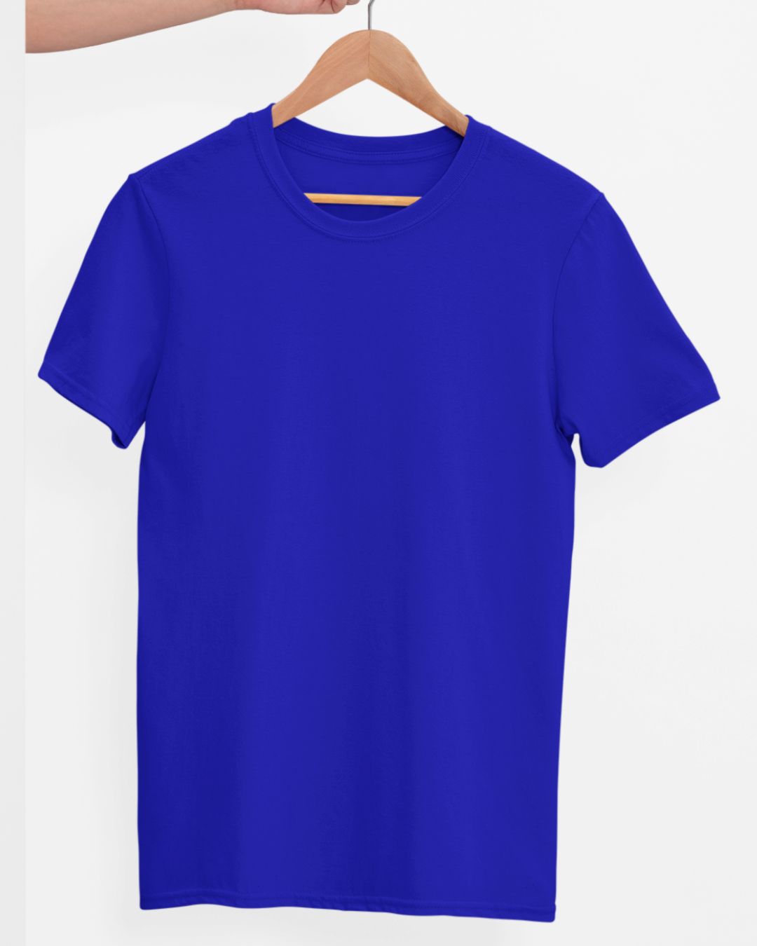 TFM Basics Plain Round Neck Half Sleeve Royal Blue T-Shirt 1 TFM Basics Plain Round Neck Half Sleeve Royal Blue T-Shirt