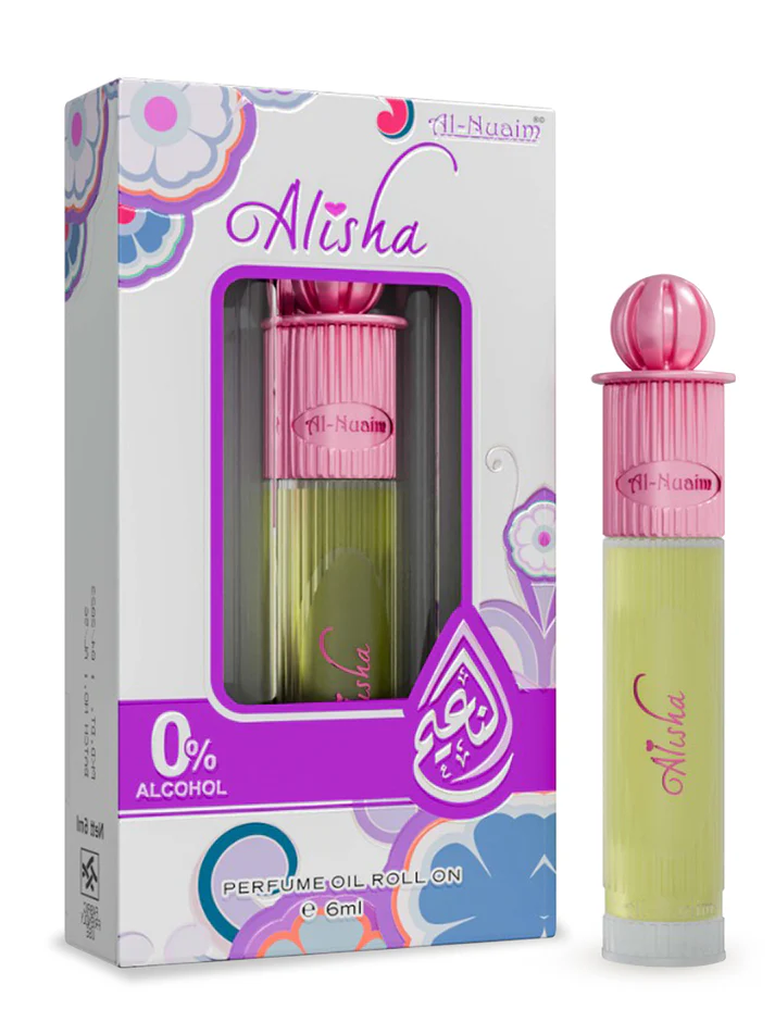 Al-Nuaim Alisha Roll On – 6ml (Alcohol Free Attar) 1 Al-Nuaim Alisha Roll On – 6ml (Alcohol Free Attar)
