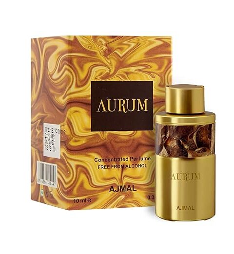 Ajmal Aurum Concentrated Perfume Oil Attar | Alcohol Free Luxury Fragrance for Men & Women | Premium Attar 10ml