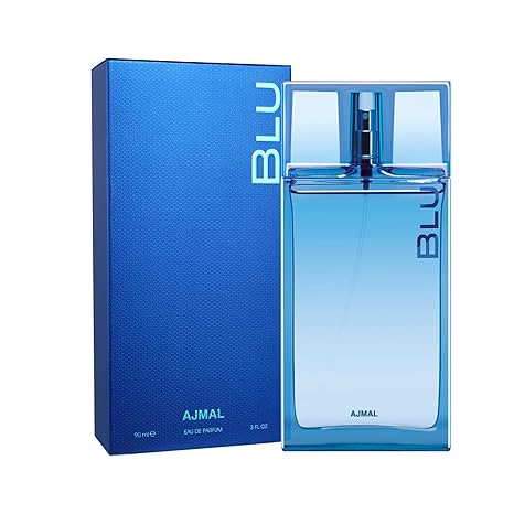 Ajmal Blu Eau De Parfum for Men | Long Lasting Fresh Aquatic Fragrance | Premium Perfume Spray 90ml