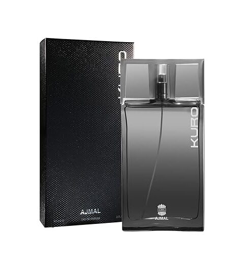 Ajmal Kuro Eau De Parfum for Men | Long Lasting Aromatic Woody Fragrance | Premium Perfume Spray 90ml
