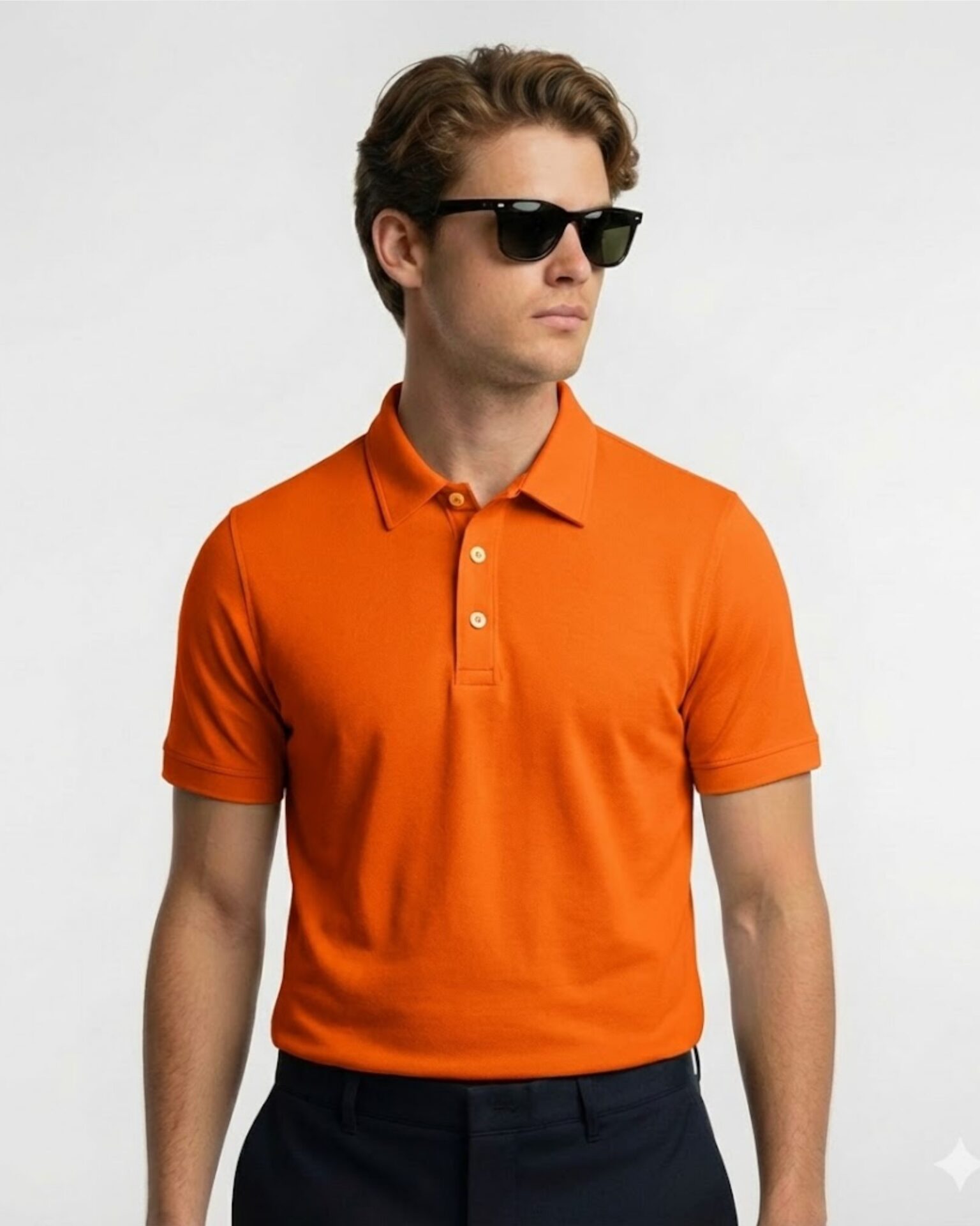 Mars Polo Half Sleeve Orange T-Shirt 1 Mars Polo Half Sleeve Orange T-Shirt