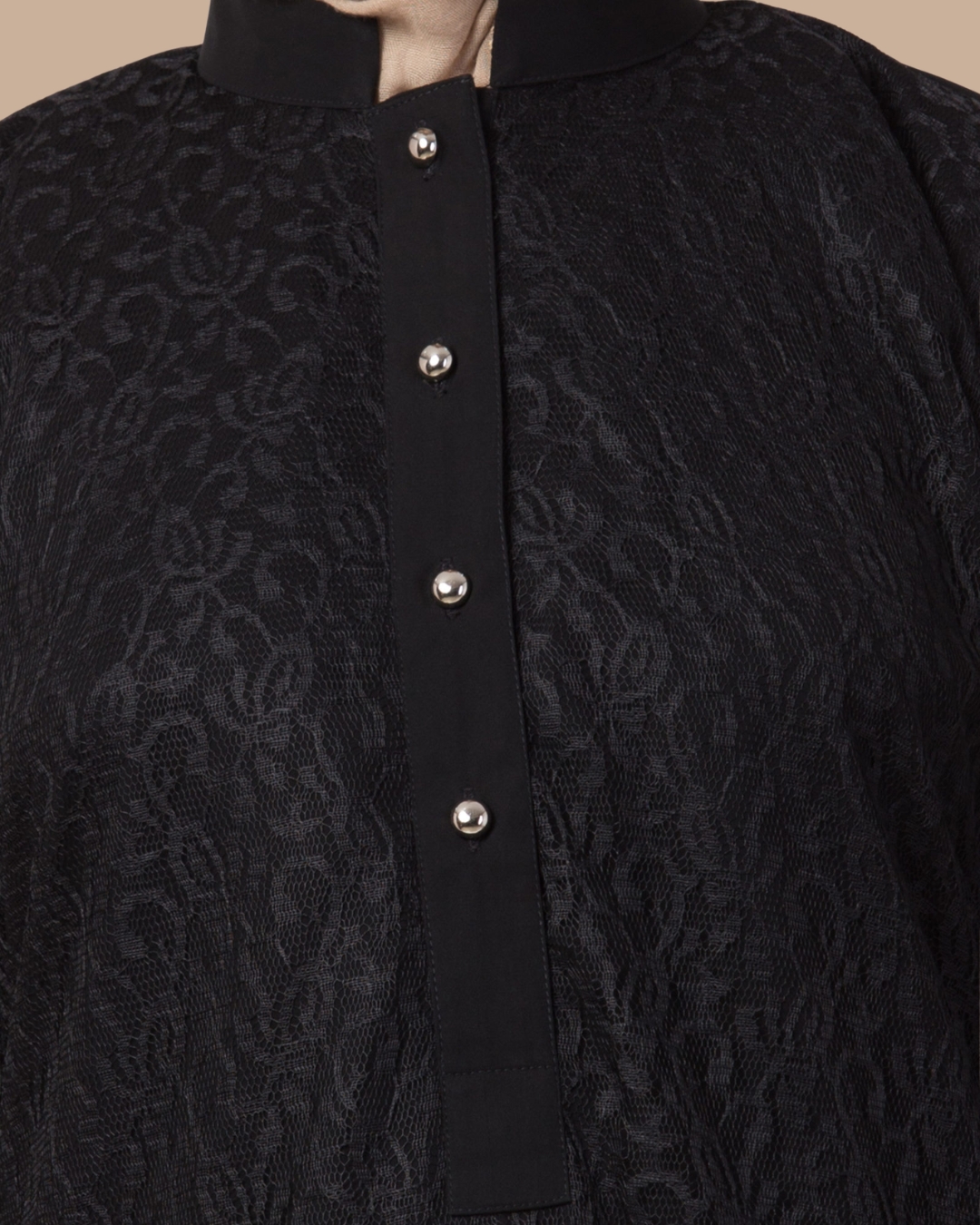 Arch Casual Black Abaya – Premium Koshibo Fabric 4 Arch Casual Black Abaya – Premium Koshibo Fabric - Image 4