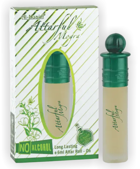 Al-Nuaim Attarful Mogra Attar Roll On – 6ml (Alcohol Free Attar)