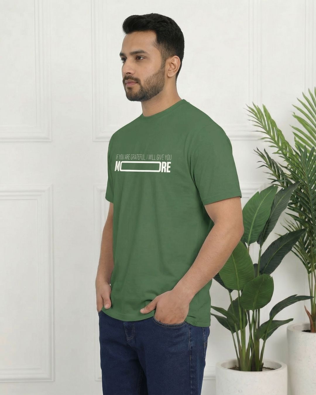 Greatfull Half Sleeve Islamic T-Shirt 2 Greatfull Half Sleeve Islamic T-Shirt - Image 2
