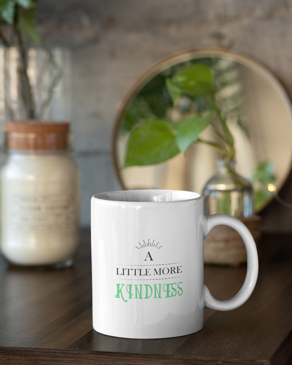 Kindness & Judgement White Mug 1 Kindness & Judgement White Mug