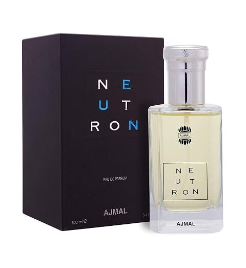 Ajmal Neutron Eau De Parfum for Men | Long Lasting Fresh Woody Aromatic Fragrance | Premium Perfume Spray 100ml