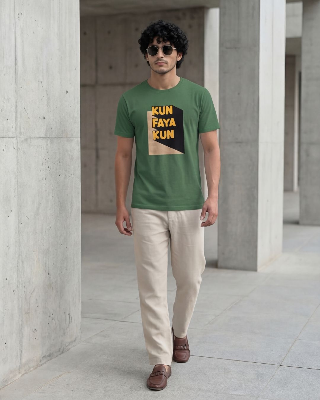 Kun Faya Kun Half Sleeve Islamic T-Shirt 5 Kun Faya Kun Half Sleeve Islamic T-Shirt - Image 5