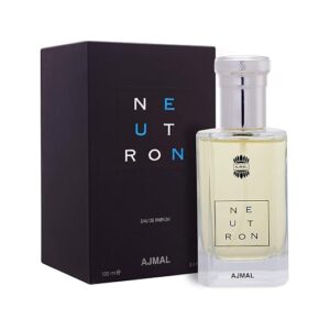 Ajmal Neutron Eau De Parfum for Men | Long Lasting Fresh Woody Aromatic Fragrance | Premium Perfume Spray 100ml