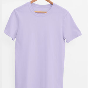 TFM Basics Plain Round Neck Half Sleeve Lavender T-Shirt