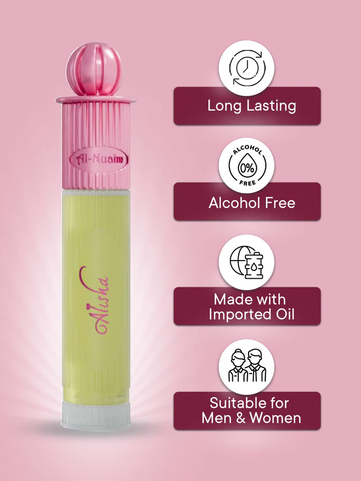 Al-Nuaim Alisha Roll On – 6ml (Alcohol Free Attar) 5 Al-Nuaim Alisha Roll On – 6ml (Alcohol Free Attar) - Image 5
