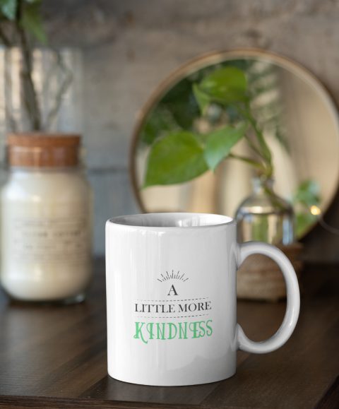 Kindness & Judgement White Mug