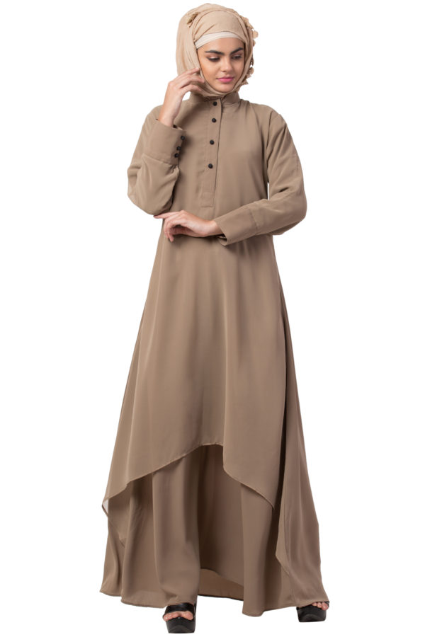 Arch Casual  Beige Abaya - Image 2