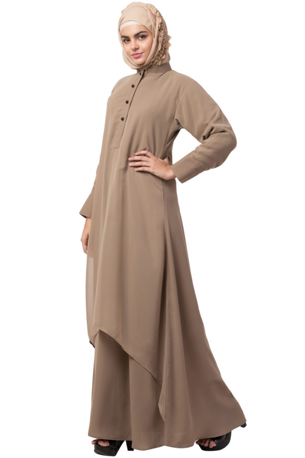 Arch Casual  Beige Abaya - Image 3