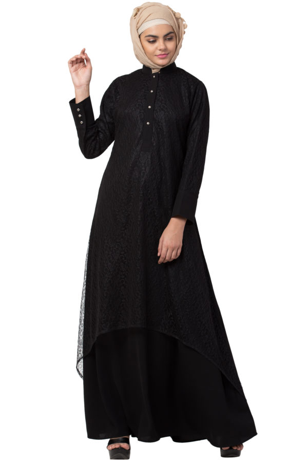 Arch Casual  Black Abaya - Image 2