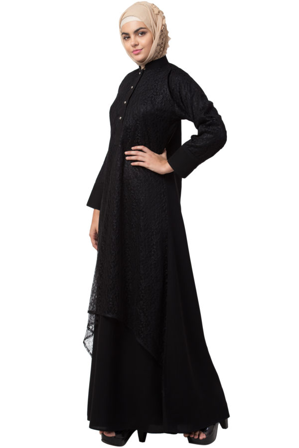 Arch Casual  Black Abaya - Image 3