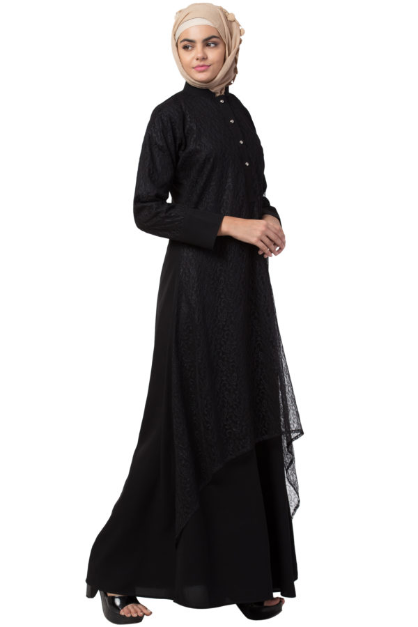 Arch Casual  Black Abaya - Image 4