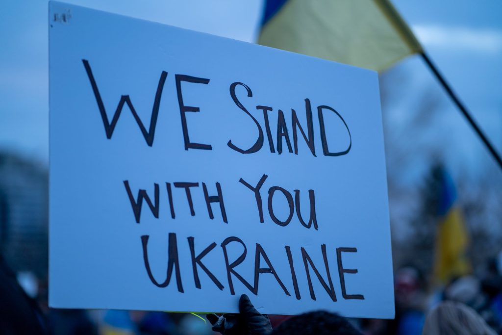 Standing in solidarity: Syrians, Ukrainians stands against War.