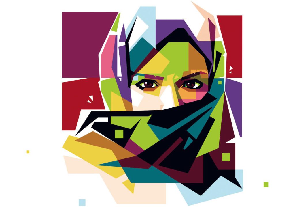 "You look more beautiful without the hijab” 4 hijab woman vector wpap large