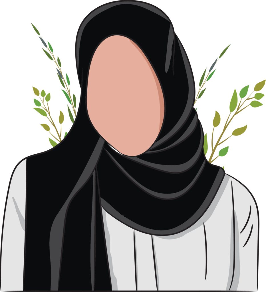"You look more beautiful without the hijab” 3 muslim girl wearing hijab illustration vector large