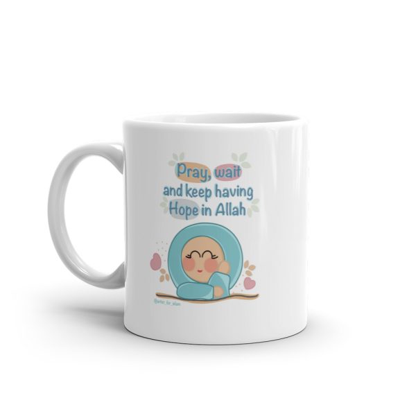 Hope in Allah White Mug - Image 4