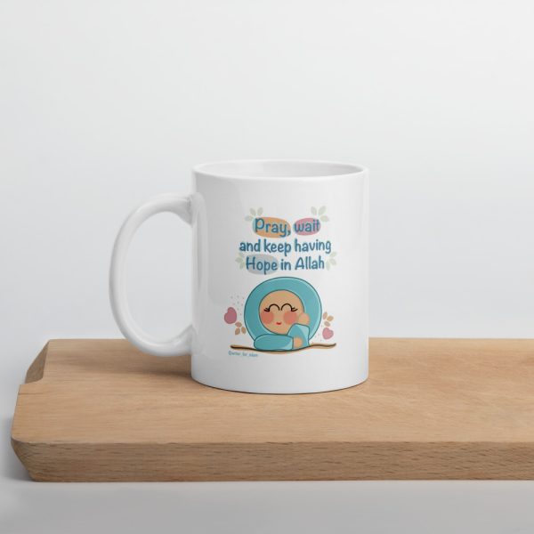 Hope in Allah White Mug - Image 3