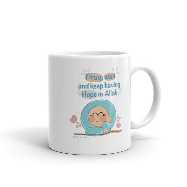 Hope in Allah White Mug - Image 9