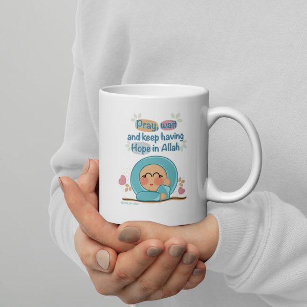 Hope in Allah White Mug - Image 6