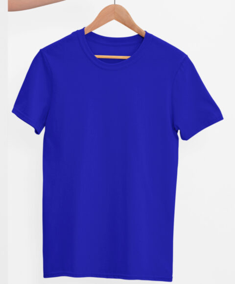 TFM Basics Plain Round Neck Half Sleeve Royal Blue T-Shirt