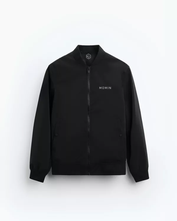 MOMIN MINIMAL Black Bomber Jacket