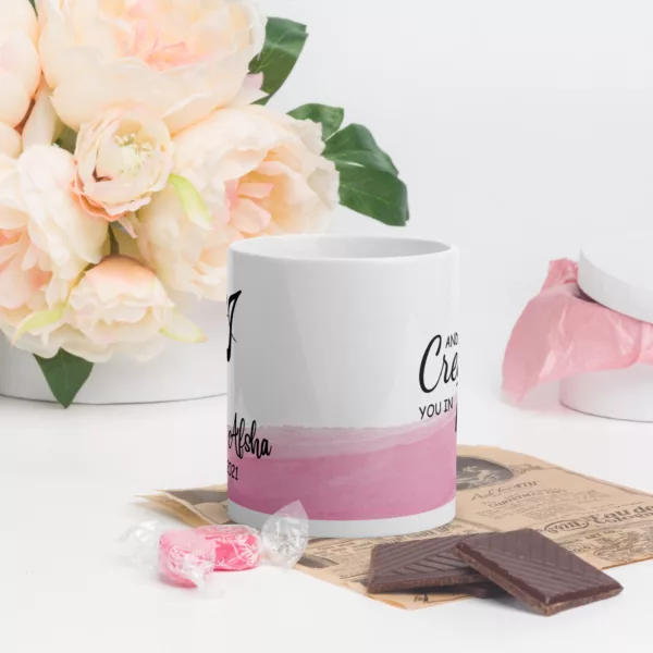 Created You In Pairs Pink Mug - Image 7