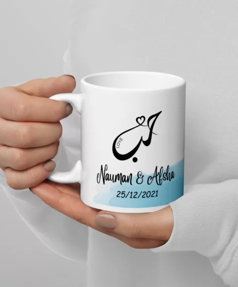 Created You In Pairs Blue Mug