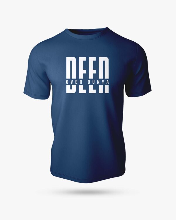 Deen Over Duniya Half Sleeve Islamic T-Shirt